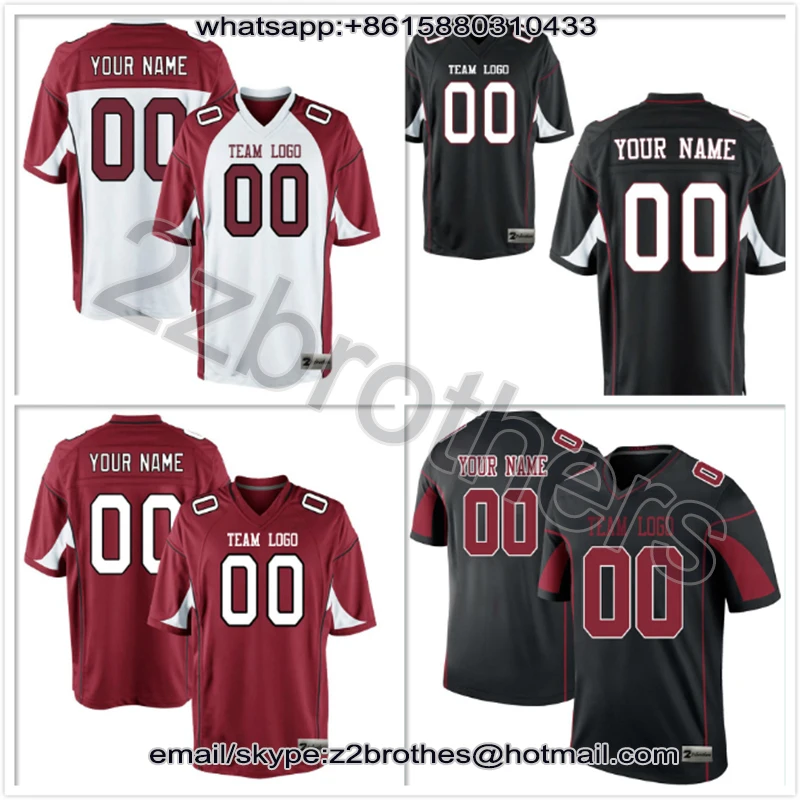 

OEM Factory Wholesale Custom American Football Jerseys Personalized Stitch Embroidered Your Team T-Shirt Arizona Men Women Youth