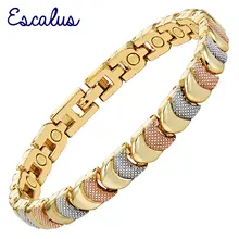 Escalus браслет магнит для женщин 3-Tone цвета прекрасный подарок Магнитный женский браслет цепочка ювелирный браслет женский шарм