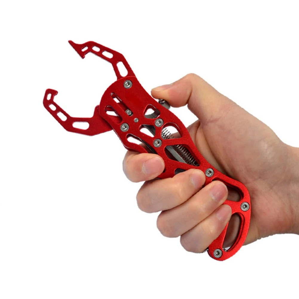 Portable Aluminium Fishing Lip Grips Fish Controller Fishing Pliers Hollow Out Controlling Tools Fishing Grippers Clamp Fishing