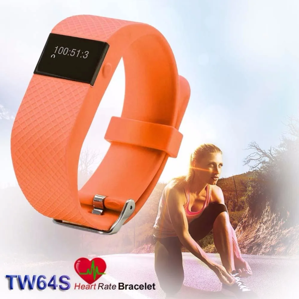 Bluetooth Fitness Activity Tracker Heart Rate Sleep Monitor Wristband Orange cheap font b smart b font Bluetooth Fitness Activity Tracker Heart Rate Sleep Monitor Wristband Orange cheap font b smart b font