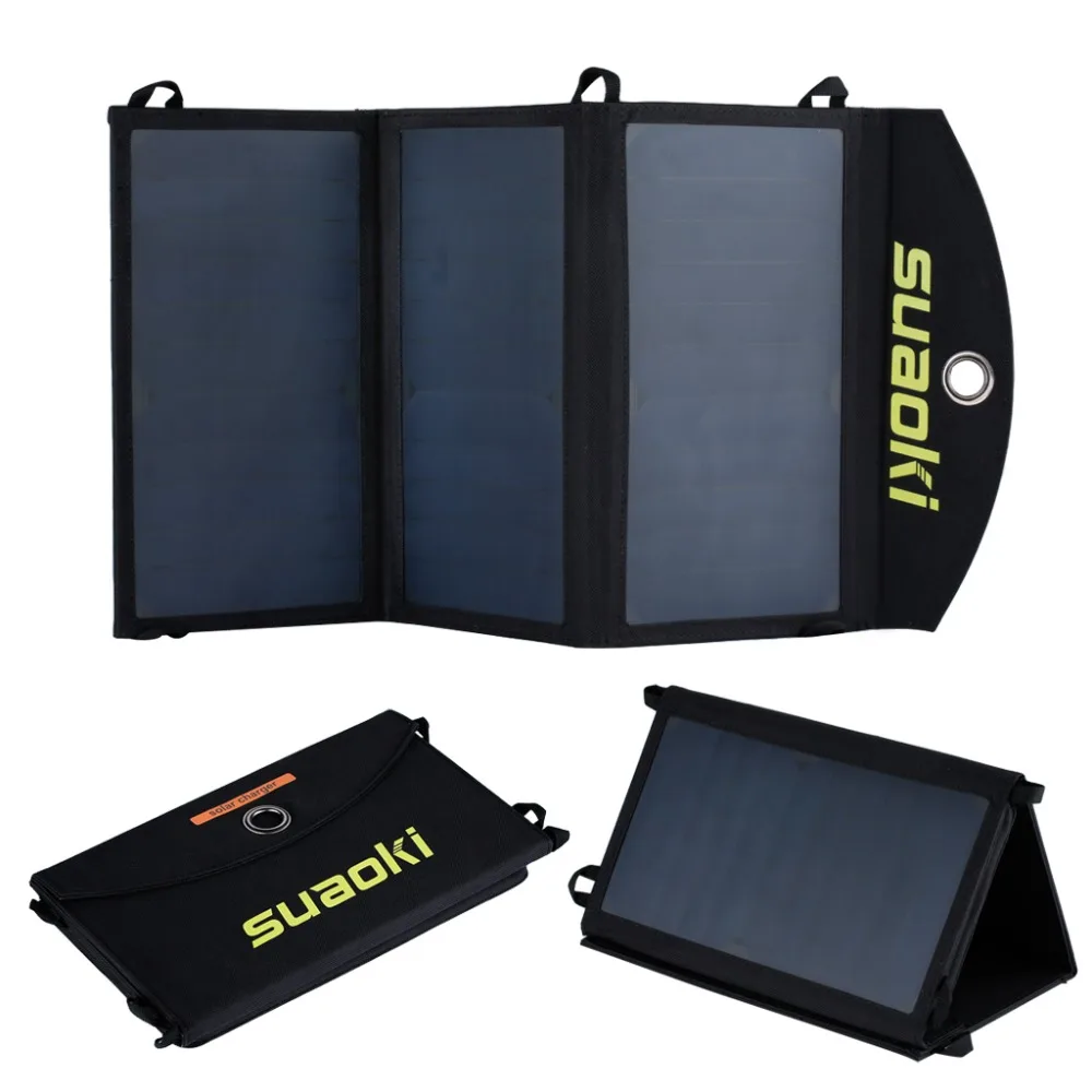 Buy Suaoki Portable 20W Folding Foldable Solar Panel Charger Solar Mobile Power