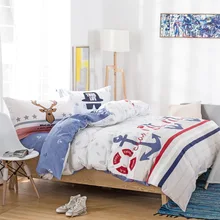 Nautical Duvet Cover And Get Free Shipping On Aliexpress Tutubird Kids Beach Style Nautical Linens 100 Cotton