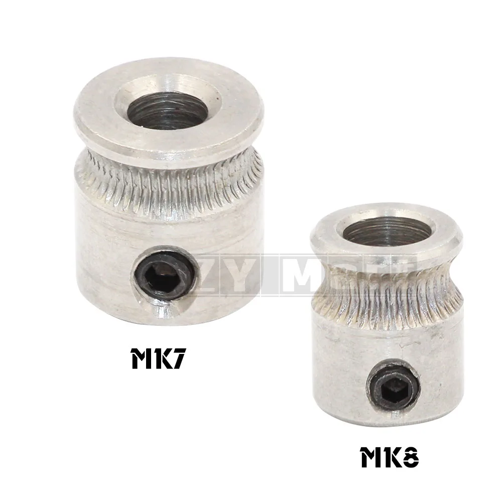 

MK8/MK7 Extruder Drive Gear Bore 5mm For 1.75mm/3.0mm Hobbed Gear For Makerbot Reprap Mendel High Quality Stainless Steel