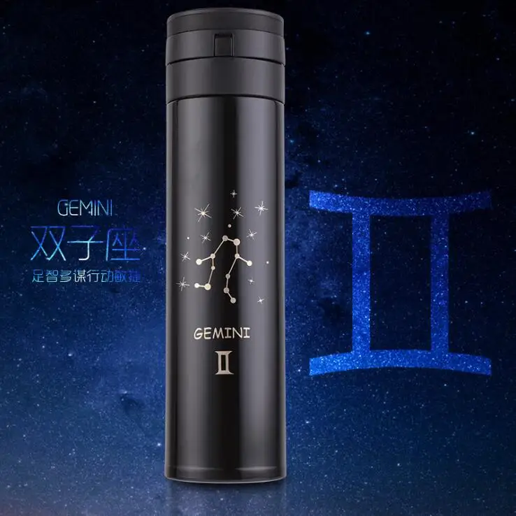 AQW1091 450ml GEMINI Keelorn, высокое качество,, двойные стенки, нержавеющая сталь, термосы, 500 мл, термокружка для кофе, чая, молока, кружка для путешествий, термол, бутылка - Цвет: AQW1091 450ml GEMINI