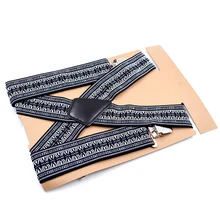 Модные эластичные регулируемые подтяжки мужские подтяжки 4 зажима брюки ремень Открытый подтяжки мужской подарок одежда аксессуары