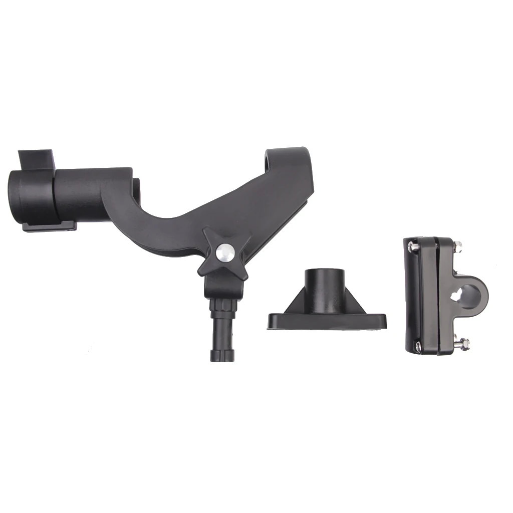 360 Degrees Adjustable ABS Plastic Fishing Rod Rest Holder for Boat Kayak Yacht Rail  Fishing Accessories