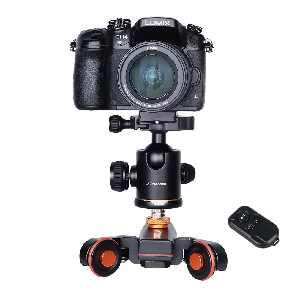 Câmera de Vídeo Elétrica do Motor Car para Nikon Yelangu L4x Mini Pista Dolly Motorizada Deslizante Dolly Truck Canon Dslr Camera Camcorder - Image 3