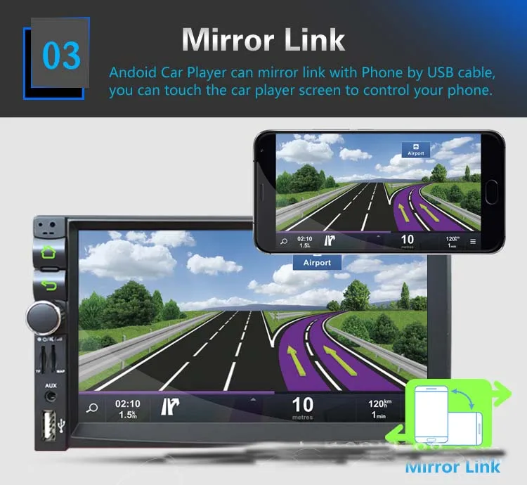 RK-A701 7 &quotУниверсальный двойной 2 Din Android 5 1 автомобильный Mp5 dvd-плеер wifi gps навигация