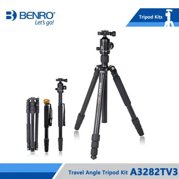 

Benro A3282TV3 Tripod Aluminum Tripods Flexible Monopod For Camera V3 Ball Head Carrying Bag Max Loading 16kg DHL Free Shipping