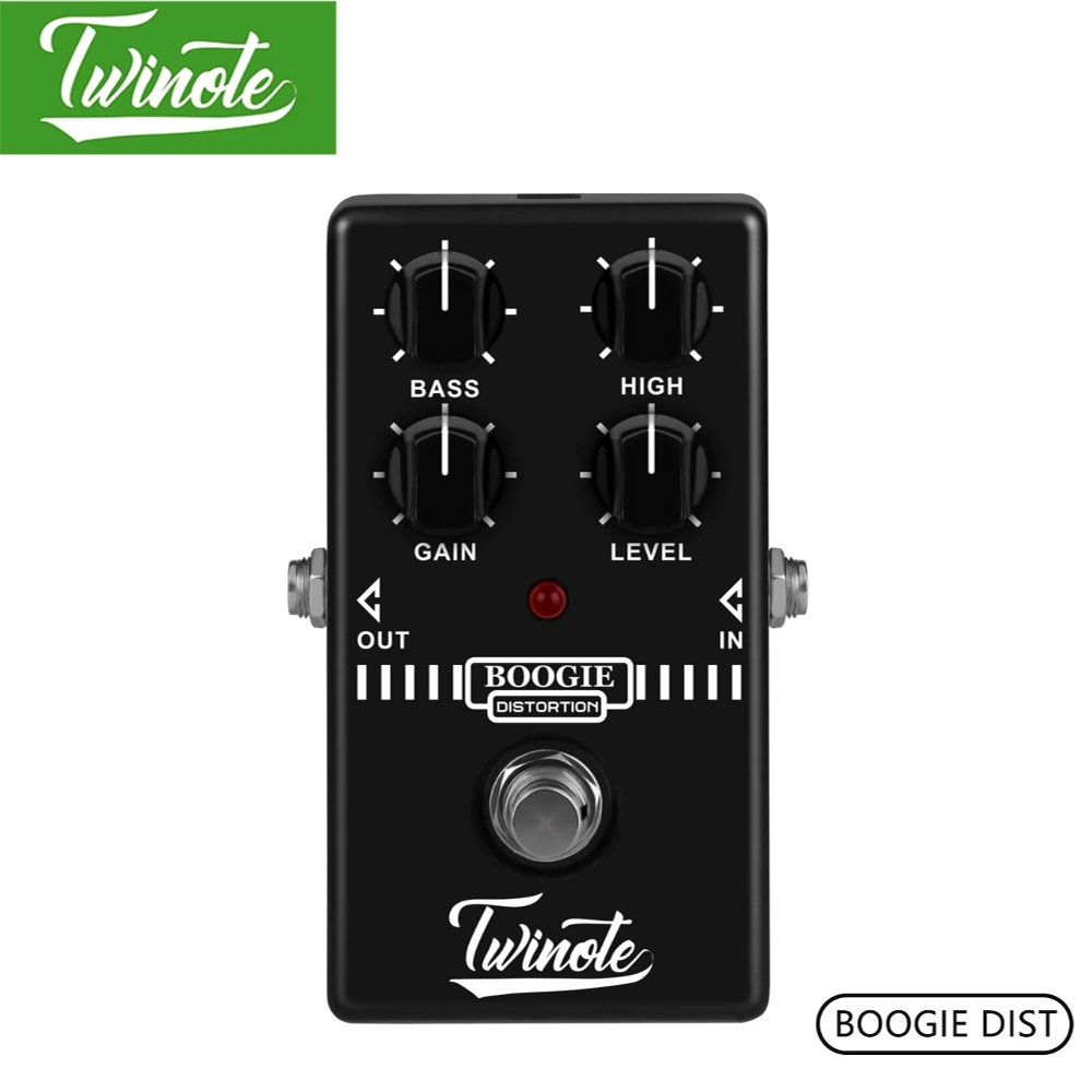

Twinote Boogie Dist Mini Guitar Pedal Old School Distortion Tone Synthesizer For MESA Boogie Guitar Effect Pedal