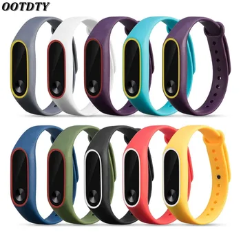 

OOTDTY Original Silicon Wrist Strap WristBand Bracelet Replacement fit For XIAOMI MI Band 2