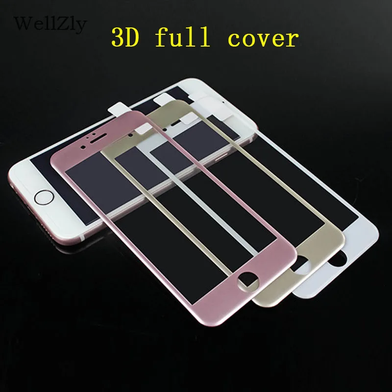 Wellzly 3d for iphone x tempered glass 6 screen protector 8 plus 6s 7 9h HD | Мобильные телефоны и аксессуары