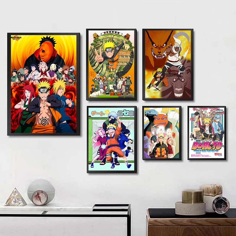 NARUTO Uzumaki Uchiha Sasuke classic Comic Coated paper bar poster Retro Poster decorative painting A4 A3 NARUTO Uzumaki Uchiha Sasuke classic Comic Coated paper bar poster Retro Poster decorative painting A4 A3