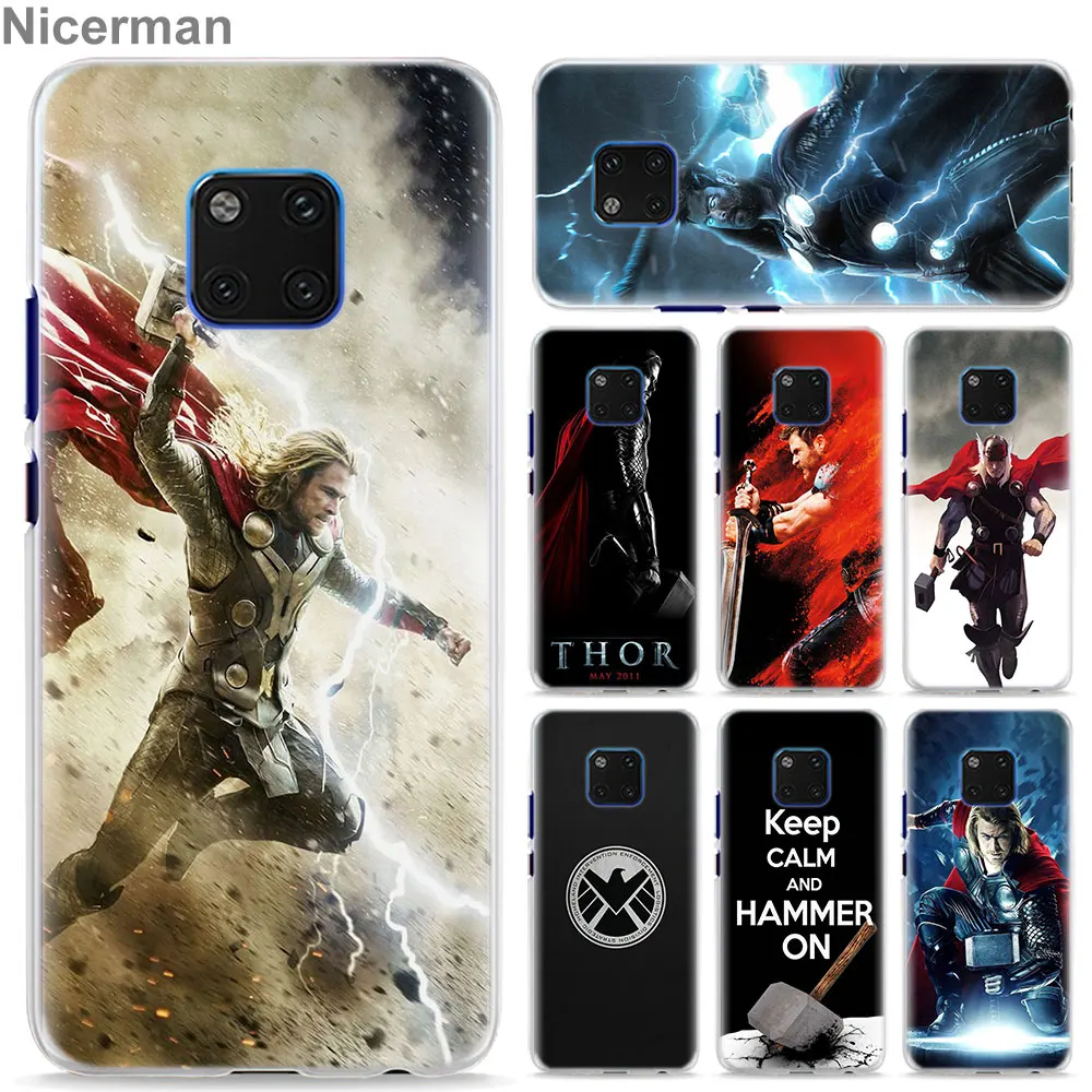 

Thor Marvel Avengers Phone Case for Huawei Mate 10 20 Lite 20 Pro P30 Pro P30 P20 Lite P Smart Plus Cover Case Coque