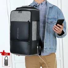 17 дюймов, рюкзак для ноутбука, противоугонная сумка, мужской рюкзак, USB 15,6, для ноутбука, для путешествий, бизнес-рюкзаки, мужские водонепроницаемые сумки для улицы