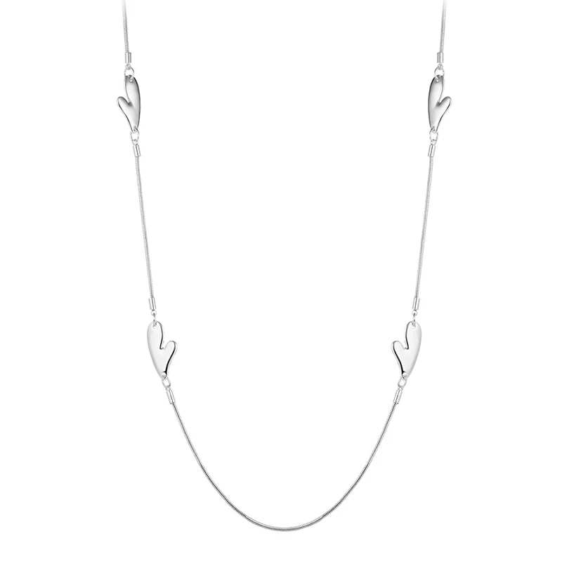 Shineland Unique Jewelry Fashion Vintage Thick Silver Plated Long Chain