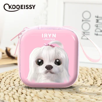 

Unicorn Square Earphone Wire Organizer Box Data Line Cables Storage Box Coin Candy Case Headphone Protective Box Case Container