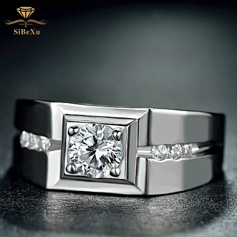 

Vintage Men 925 Sterling Silver Ring 18k Gold Plated Ring Men Exquisite Punk Finger Ring Statement Wedding Jewelry Charm Gift