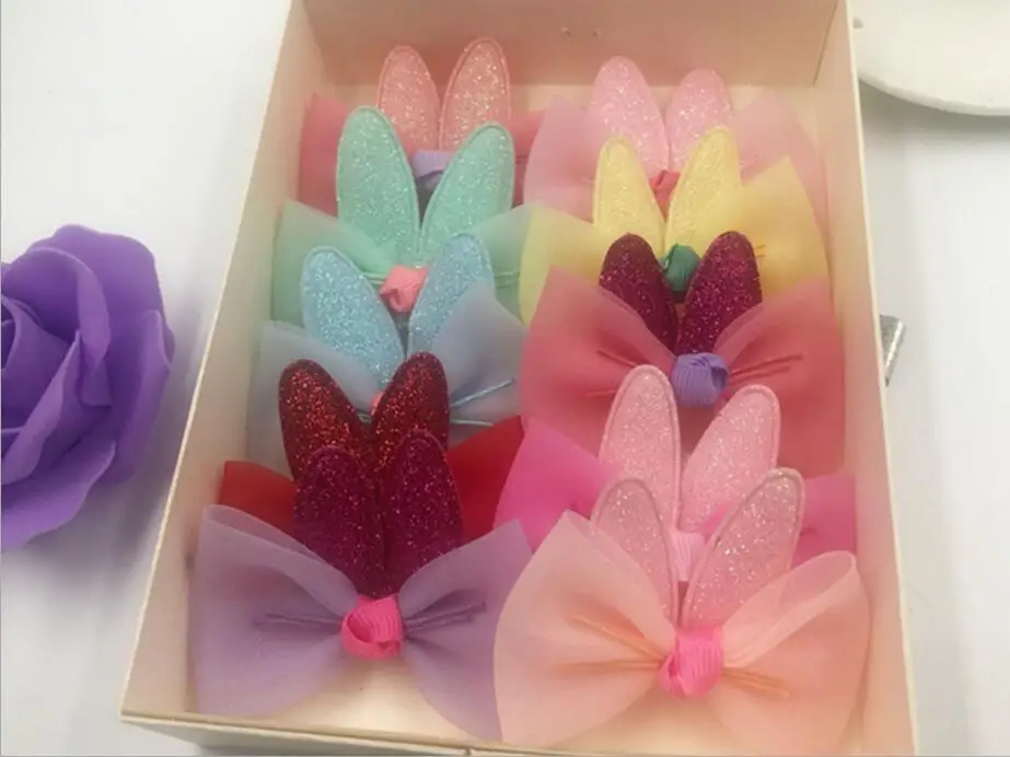 10pcs/Lot 6.5x5.5cm Lovely Bowknot Shape Patches Multicolors Padded Applique for DIY Children Hair Accessories | Дом и сад