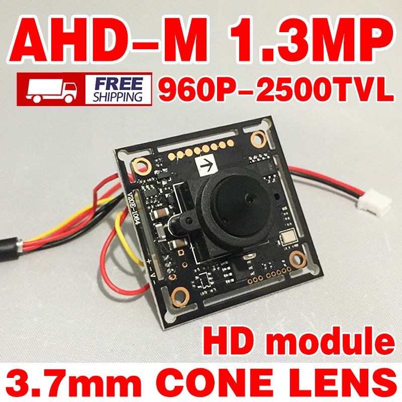 Новое обновление 960 P AHD 2500TVL HD CCTV совета цифровой готовой monito чип камеры 3.7 мм