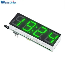 3 в 1 зеленый светодиодный дисплей DS3231SN цифровые часы температура напряжение модуль DIY время/термометр/вольтметр DC 5-30 в Лидер продаж