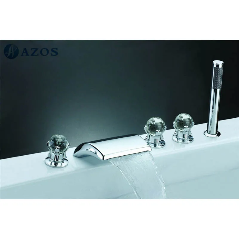 Bathtub Shower Faucets Chrome Polish Bathroom Suana 5pc Sets Showerhead