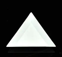 5 шт./лот 74 * мм 74 мм белый треугольник пластик чехол пластина/трат ювелирные инструменты для переноски бусины и мелкие предметы