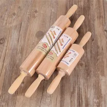 Силиконовый высокое качество антипригарная мука палка деревянная Скалка деревянный декоративный роликовый штамп ручка из плотной древесины ролик Еда