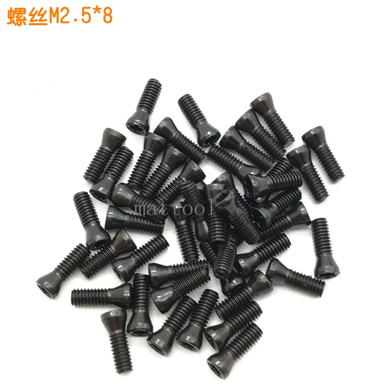 

100pcs M2.5 * 8 screw instead of carbide blade CNC alloy steel screw black accessories 2.5X8mm