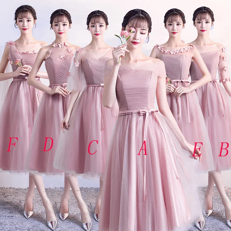 

Mingli Tengda Simple Tulle One Shoulder Bridesmaid Dresses 2018 Elegant Dress Women for Wedding Party robe demoiselle d'honneur