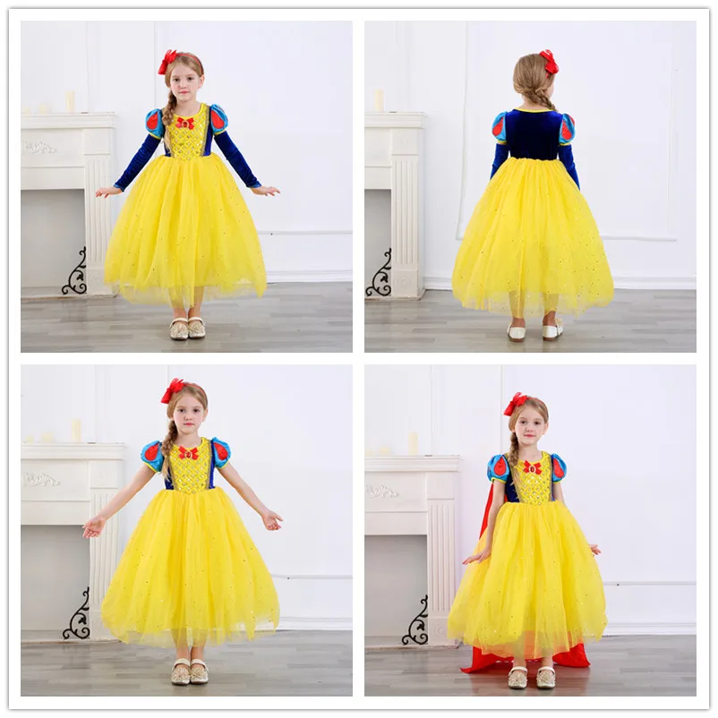 Карнавальное платье для девочек для костюмированной вечеринки; платье принцессы Золушки и Эльзы; Детские платья для девочек; костюм для рождественской вечеринки; одежда для детей