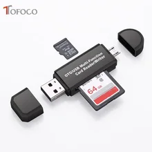 Micro USB и USB 3 в 1 OTG кард-ридер высокоскоростной USB2.0 Универсальный OTG TF/SD для Android компьютера удлинители
