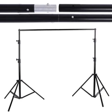 2.8 * 3m Adjustable Backdrop Stand Crossbar Kit Set Photography Background Support System for Muslins Backdrop