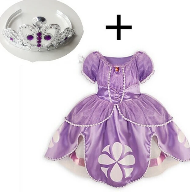 2015 Princess Sofia Dress ,Baby Girl Princesa Sophia Costume For Party