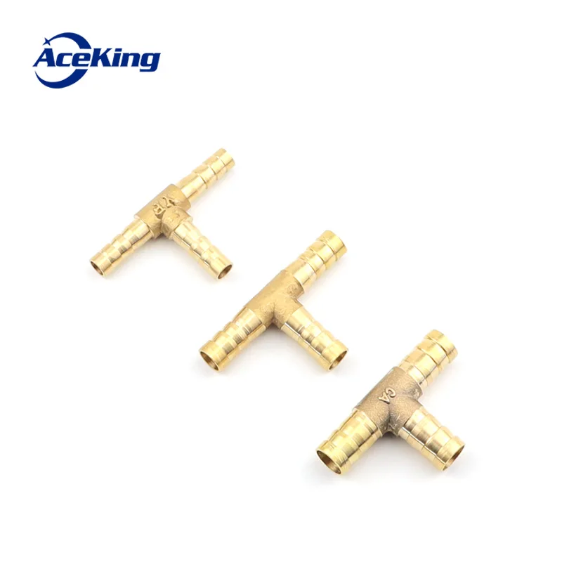 All copper pagoda joint y-type gas pipe three-way gas pipe straight hose joint fitting t-type three-way four-way joint gree head