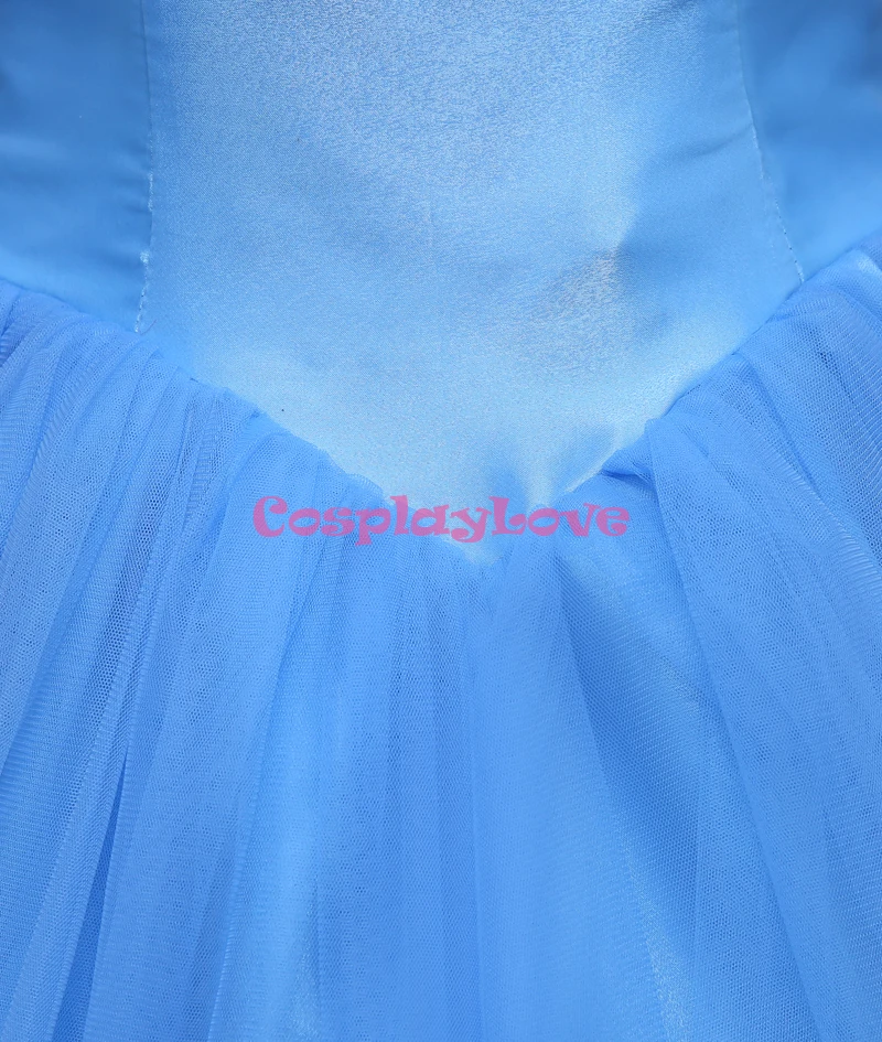 Cosplaylove Cinderella Cosplay Sky Blue The Princess Cinderella Dress Cosplay Costume Adult Kid Costumes Custom Made (4)
