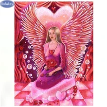 Ангел сердце 5D Сделай Сам алмазная живопись индивидуальная фотография сделай свой собственный алмаз живопись полная квадратная Алмазная вышивка для подарка