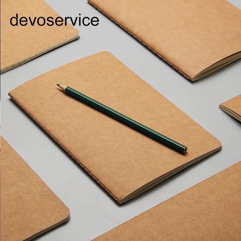 A5 1PC Vintage Kraft Paper Notebook DIY Blank Notepad Traveler's