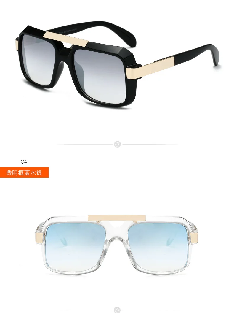 Модные квадратные большие женские очки с плоской подошвой, солнцезащитные очки для женщин и мужчин, Винтажные Солнцезащитные очки с заклепками прозрачные солнцезащитные очки FML