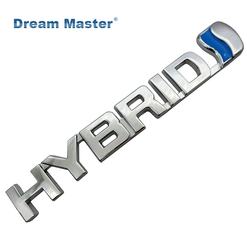 

3D Metal HYBRID Letter Emblem Badge Car Sticker Car Styling Decal for Toyota Camry New Reiz Carlo Raleigh car accessories