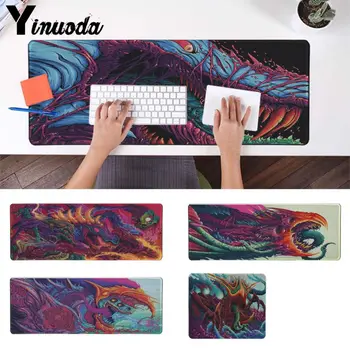 

Yinuoda The most fire Hyper CS GO Gaming Player desk laptop Rubber Mouse Mat anime gamer play mats Lockedge gaming Mouse pad