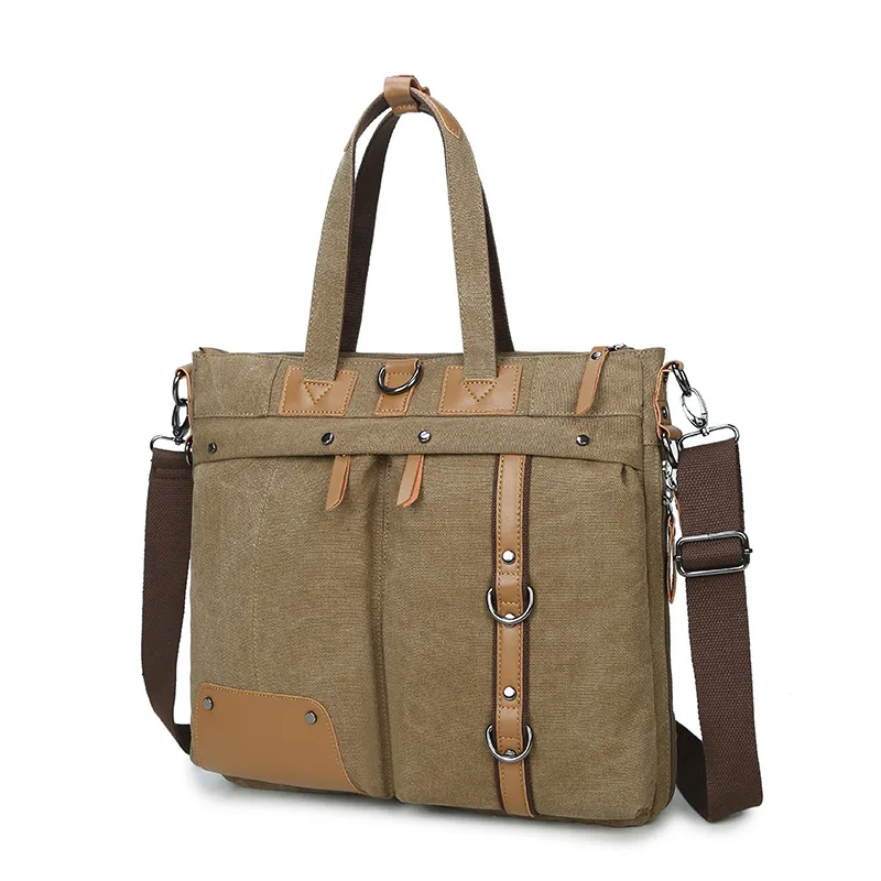 

Canvas Laptop bag 14 13.3 13 inch Shoulder bag Messenger bag men Canvas FOR Multifunctional combination Backpack High quality