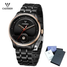 Новые CADISEN мужские часы Автоматические из нержавеющей стали модные бизнес Топ брендовые Роскошные Водонепроницаемые наручные часы
