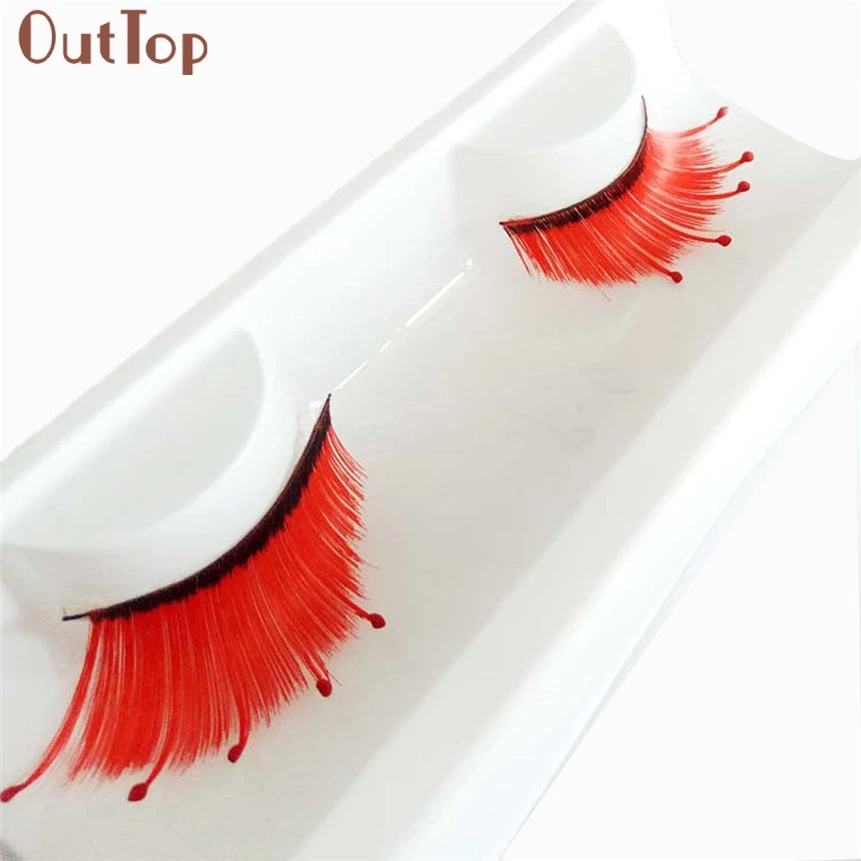 OutTop новый модный макияж пара волнистых завитых накладных ресниц сексуальные