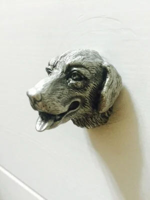 antique pewter kitchen cabinet knobs dog head handles furniture hardware dresser cupboard door handles home decoration hardware