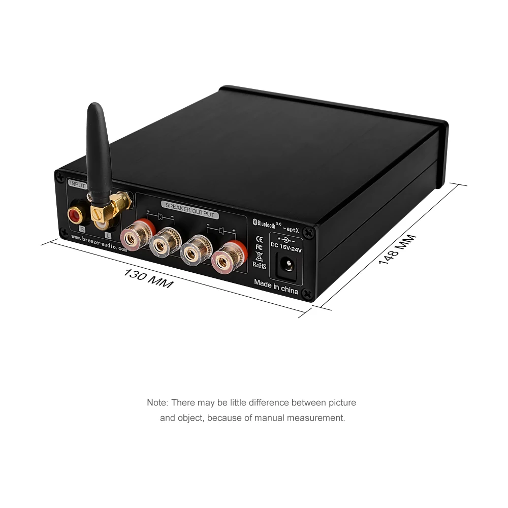 BRZHIFI HiFi TPA3116 Bluetooth 5,0 APTX ES9018K2M DAC стерео класса D 100 Вт* 2 усилитель мощности с усилителем для наушников для звукового театра