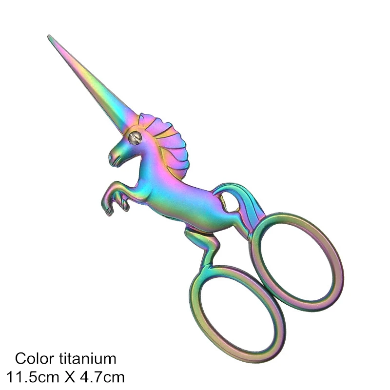 Ретро Винтажные ножницы для резки резьбы, ножницы единорога, портновские ножницы для отделка для шитья, домашние портновские ножницы ручной работы, тканевые волосы, Q