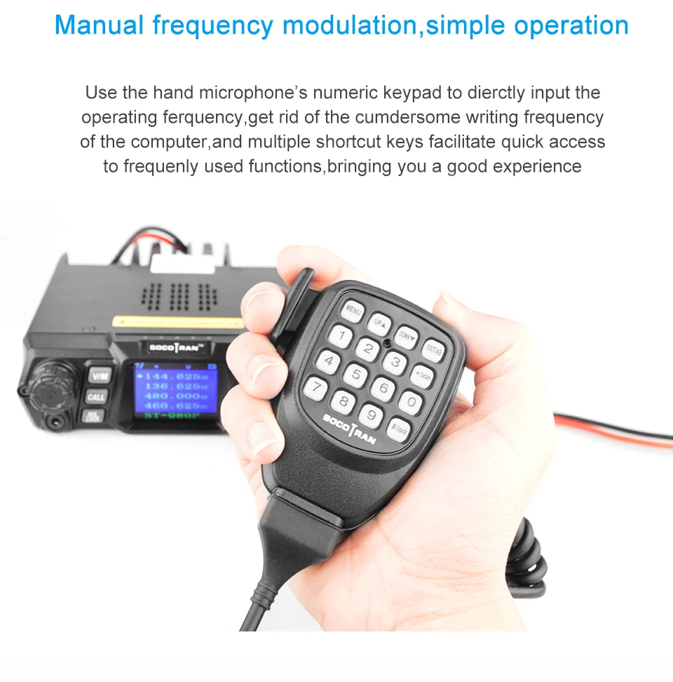Купить Ham radio transceivers SOCOTRAN ST980Plus vhf uhf mobile ham