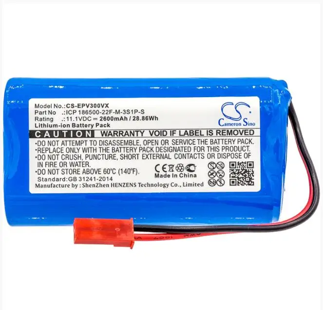 Аккумулятор Cameron Sino 2600 мА · ч для ELECTROPAN Ilive V3s Pro V5 V5s ICP 186500-22F-M-3S1P-S | Электроника