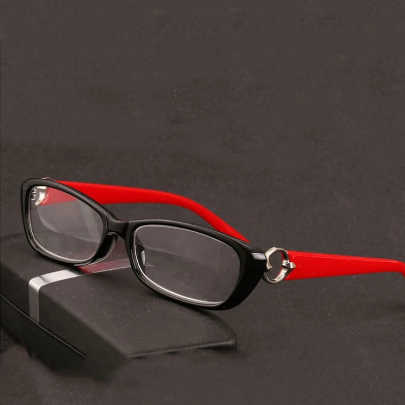 Высокое качество полосатый очки для чтения Пресбиопия Смола объектива очки с сумкой+ 1,0~+ 3,5